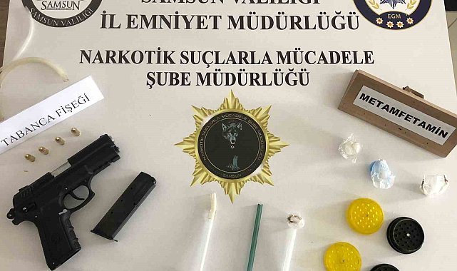 Uyuşturucu ve silahla yakalanan 2 kişi gözaltına alındı