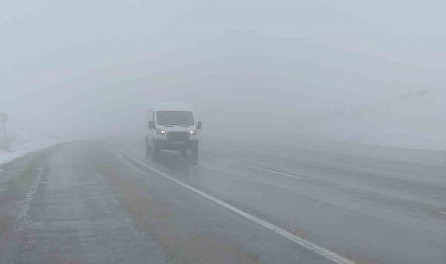 Van'da Kurubaş ve Güzeldere Geçidi'nde sis etkili oldu