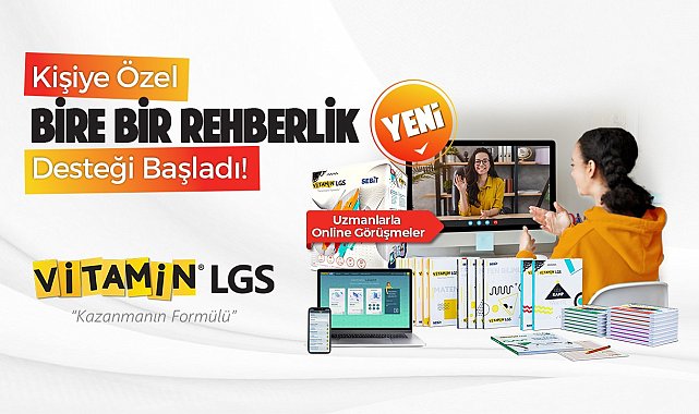 Vitamin LGS'den sınava hazırlık sürecinde bire bir rehberlik desteği