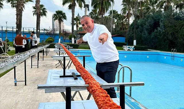 Y. Adana Demirspor - Hatayspor maçının ardından 31 metrelik boru kebap