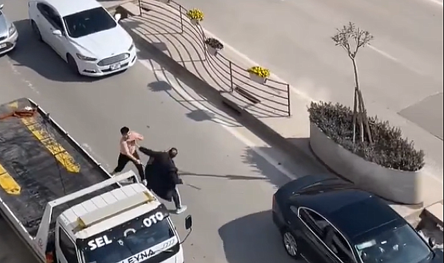 Yalova'da sopalarla trafik kavgası