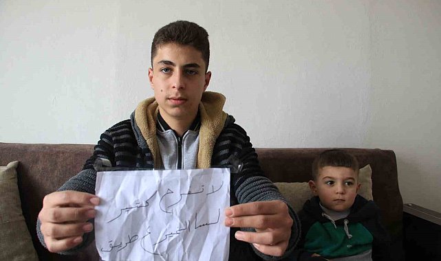 Yangın sonrası kapıya bırakılan mesaj tedirgin etti