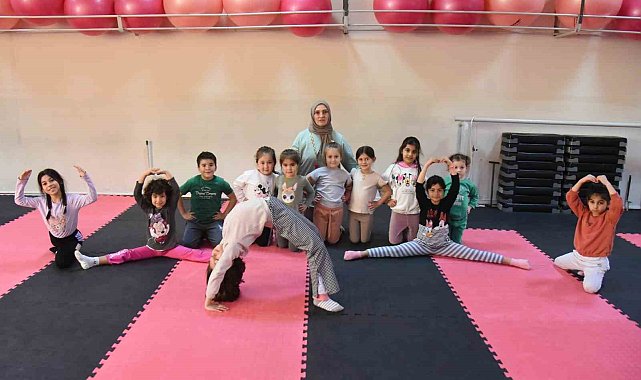 Yunusemreli çocuklar spora ilk adımı cimnastikle atıyor