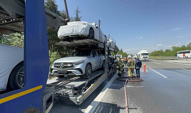 50 milyonluk tır, az daha yanıyordu