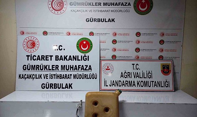 Ağrı&#039;da 20 litre sıvı metanfetamin ele geçirildi