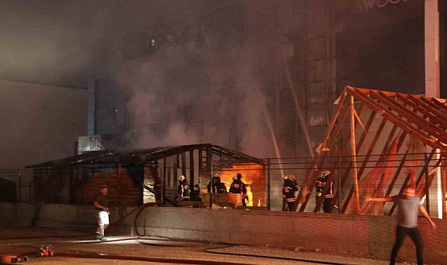 Ahşap ürünleri üreten fabrikada yangın