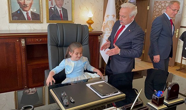 Aksaray'ın çocuk valisi Nisa, "Ağaçlandırma yapın" talimatı verdi