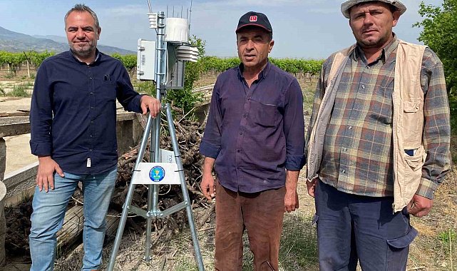 Alaşehir'de çiftçilere erken uyarı için meteoroloji istasyonları kuruldu