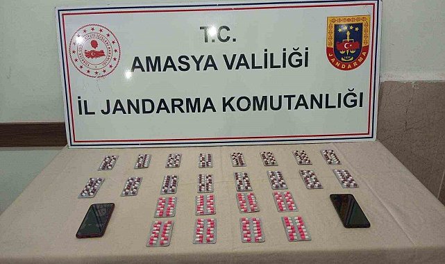 Amasya&#039;da 336 adet sentetik uyuşturucu hap ele geçirildi