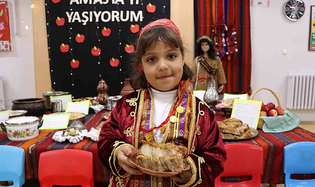 Anaokulunda Amasya'nın lezzetleri sergilendi