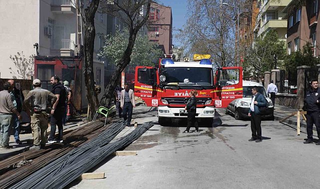 Ankara'da YSK yakınında korkutan yangın