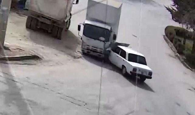Ara sokağa dönmek isterken karşıdan gelen kamyonete çarptı