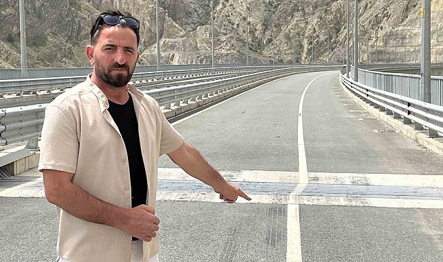 Artvin'de kayma ve çatlamaların meydana geldiği viyadük sürücüleri tedirgin ediyor