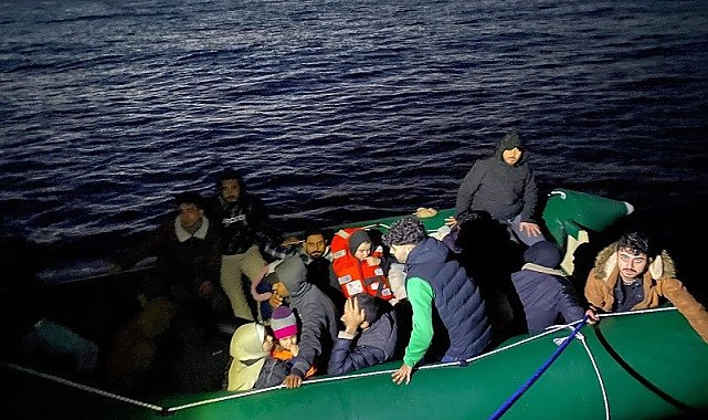 Aydın'da 34 düzensiz göçmen kurtarıldı
