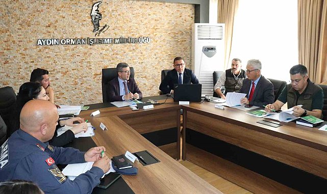 Aydın'da orman yangınlarına karşı önlemler konuşuldu