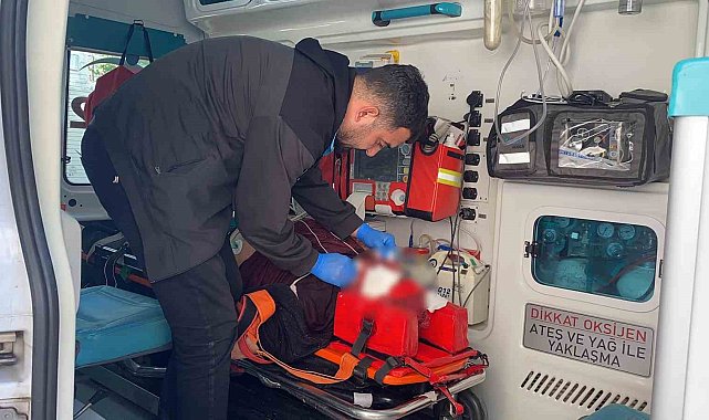 Babasını yaralayıp yoldan geçen adamın boğazına sarıldı