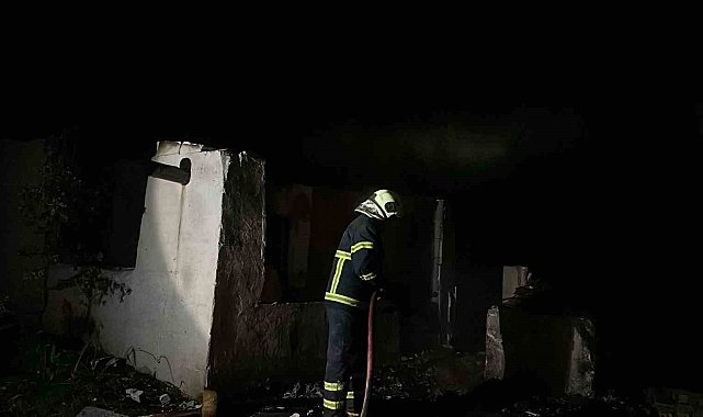 Bağ evinde yangın çıktı