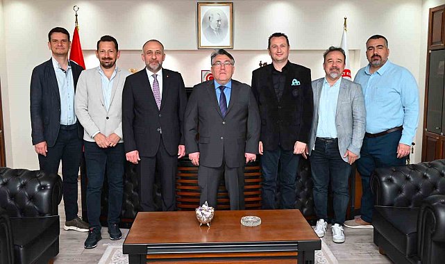 Başkan Demir ve Bulutistan Yönetim Kurulu Üyelerinden Rektör Özölçer'e ziyaret