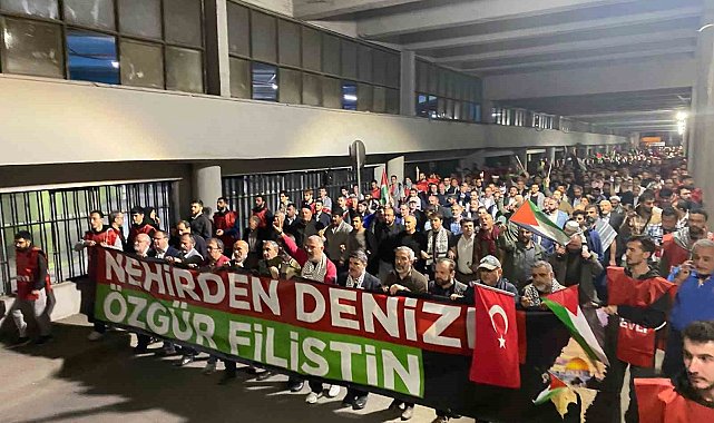 Başkentte binlerce vatandaş Filistin için yürüdü
