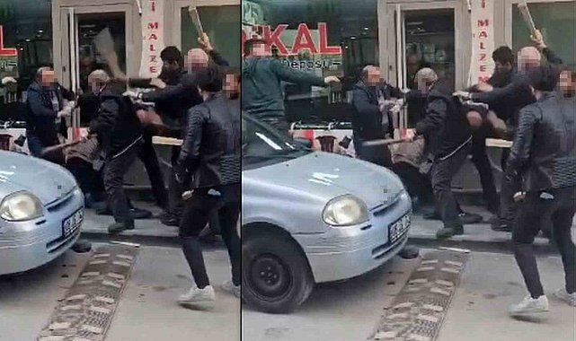 Bayburt'ta iki grup arasında tekme, tokat, sopalı kavga