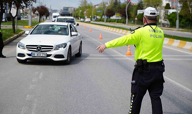 Bayram öncesi dron destekli trafik denetimi