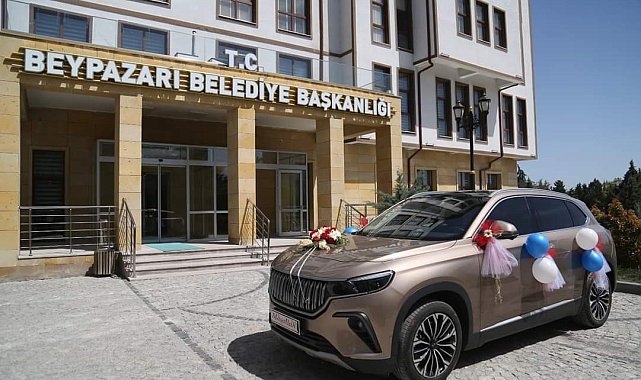 Beypazarı Belediyesi'nin filosundaki Togg özel günlerde Beypazarlılara hizmet verecek