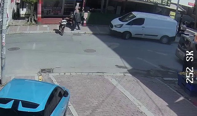 Bisiklet kullanmayı öğrenen çocuk, işyeri camına böyle daldı