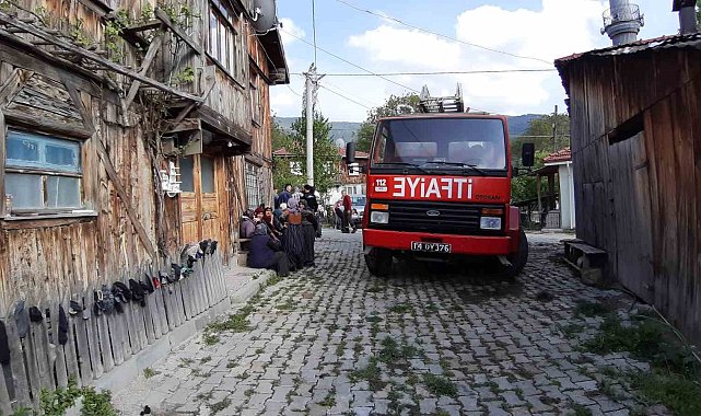 Bolu'da mutfak tüpü alev aldı