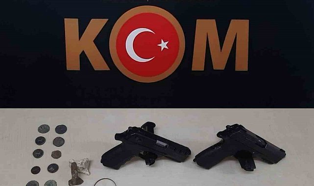 Burdur'da tarihi eser operasyonunda 42 parça eser ele geçirildi