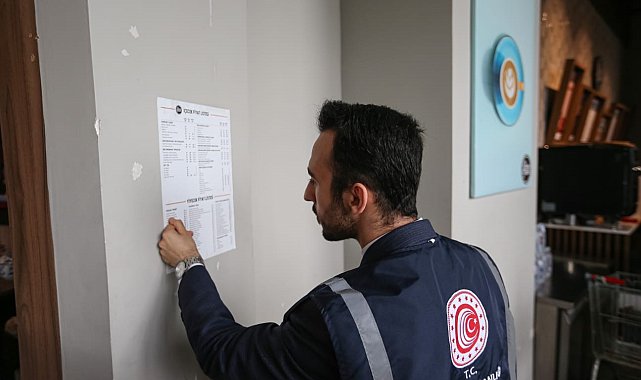 Bursa'da fiyat listesi kuralına uymayan işletmelere 1 milyon 776 bin 682 lira ceza kesildi