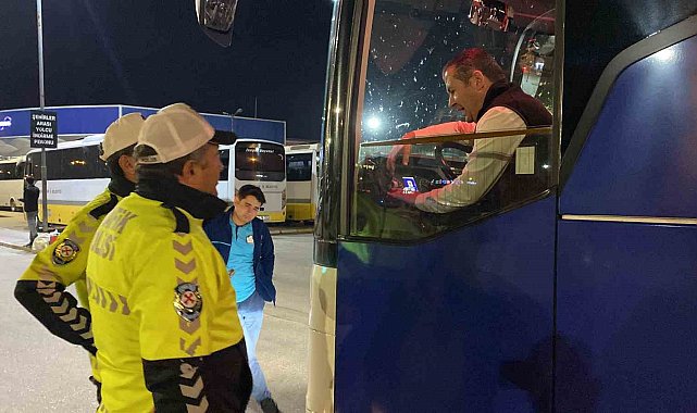 Bursa'da otobüslere bayram denetimi