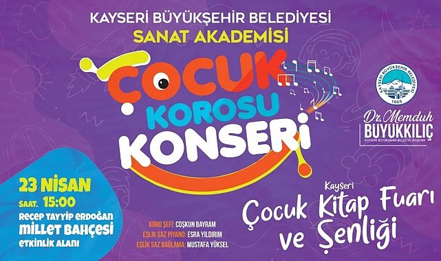 Büyükşehir'in Çocuk Kitap Fuarı Ve Şenliği'nde çocuklara özel konser