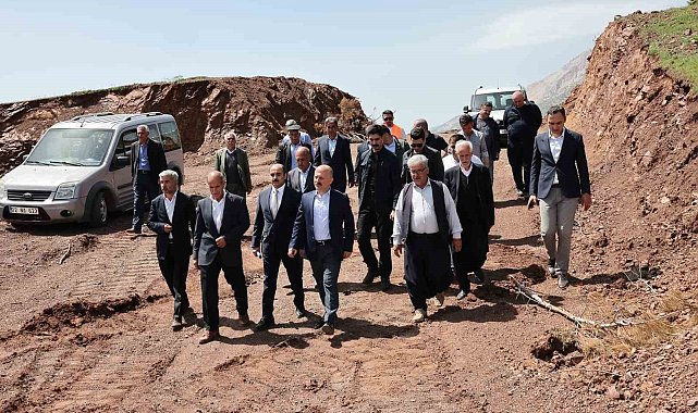 Çelikhan'da kırsal afet konutları inşaat alanı