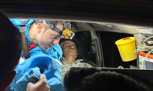 Çiriş otu toplarken kaybolan yaşlı adam 15 saat sonra bulundu