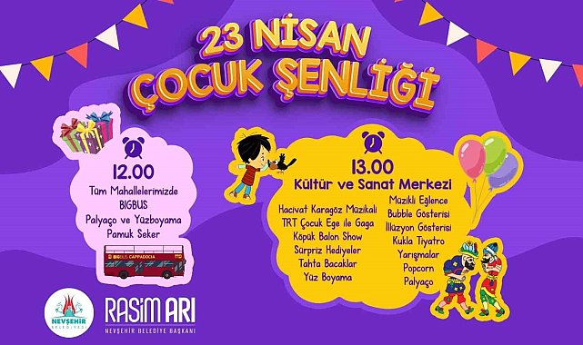 Çocuklara 23 Nisan süprizi