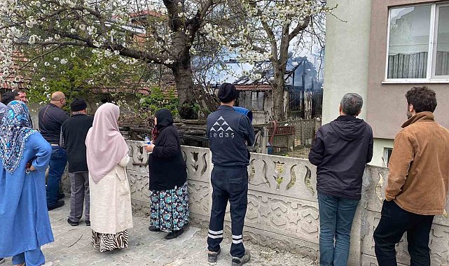 Çocukların torpil attığı iddia edilen ev alev alev yandı