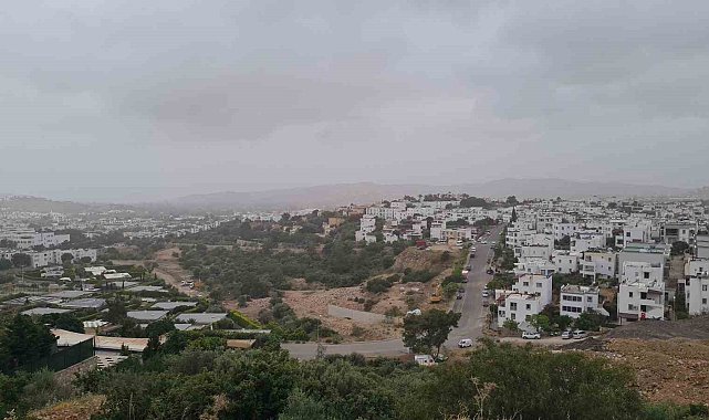 Çöl tozları, Bodrum'a geldi