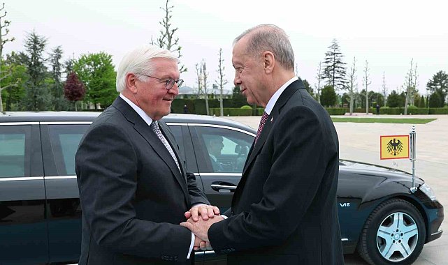 Cumhurbaşkanı Erdoğan, Almanya Cumhurbaşkanı Steinmeier'i resmi törenle karşıladı