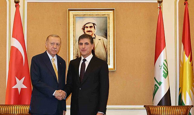Cumhurbaşkanı Erdoğan, IKBY Başkanı Neçirvan Barzani ile görüştü