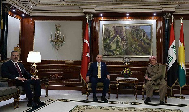Cumhurbaşkanı Erdoğan, Mesut Barzani'yi kabul etti