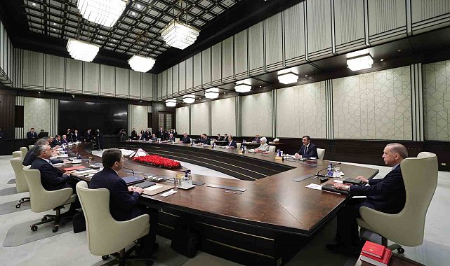 Cumhurbaşkanlığı Kabinesi, Cumhurbaşkanı Recep Tayyip Erdoğan başkanlığında Beştepe'de toplandı.