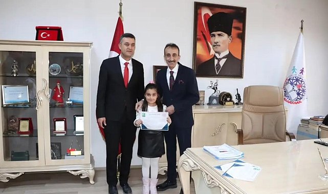Damla Ahıska 'Sağlıklı Nesil, Sağlıklı Gelecek' yarışmasında il birincisi oldu