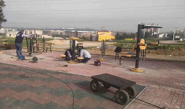 Darıca'da parklar çocuklar için yaza hazırlanıyor