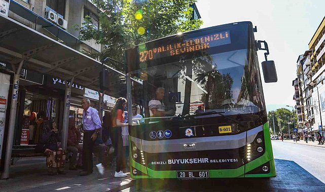 Denizli Büyükşehir otobüsleri bayramın ilk 2 günü ücretsiz