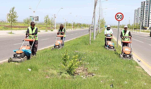 Diyarbakır'da günlük 150 bin metrekarelik yeşil alanda çalışma yürütülüyor