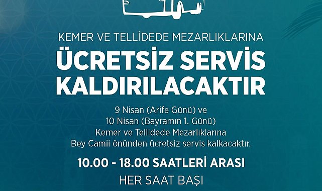Efeler Belediyesi'nden mezarlık ziyaretleri için ücretsiz ulaşım desteği