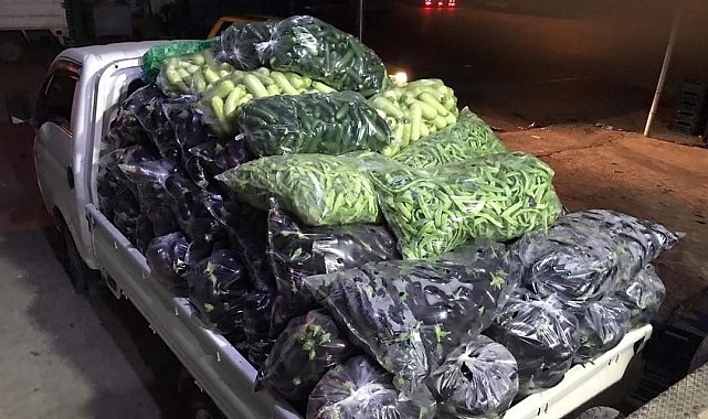 Elde kalan sebzeler bağışlanarak, çöpe atılmaktan kurtarılıyor