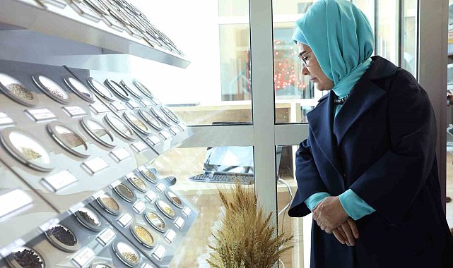 Emine Erdoğan'dan dünyanın en büyük üçüncü gen tohum bankasına ziyaret
