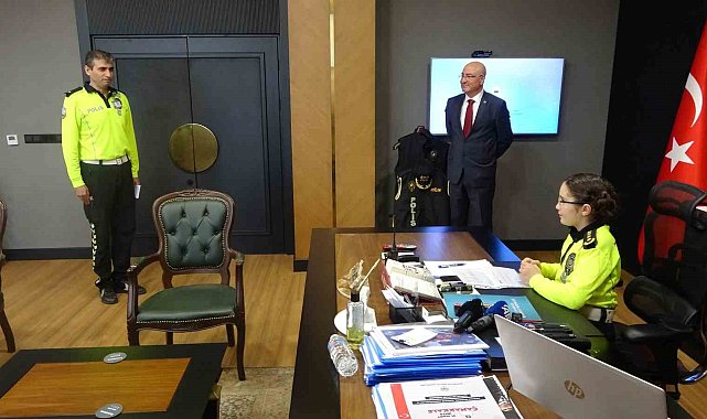 Emniyet Müdürü Arıcı, koltuğunu Bade'ye devretti