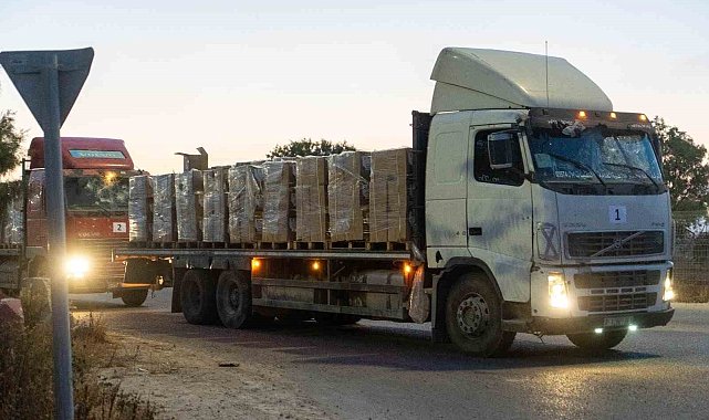 Erez Sınır Kapısı'ndan geçen ilk yardım konvoyu Gazze'ye ulaştı